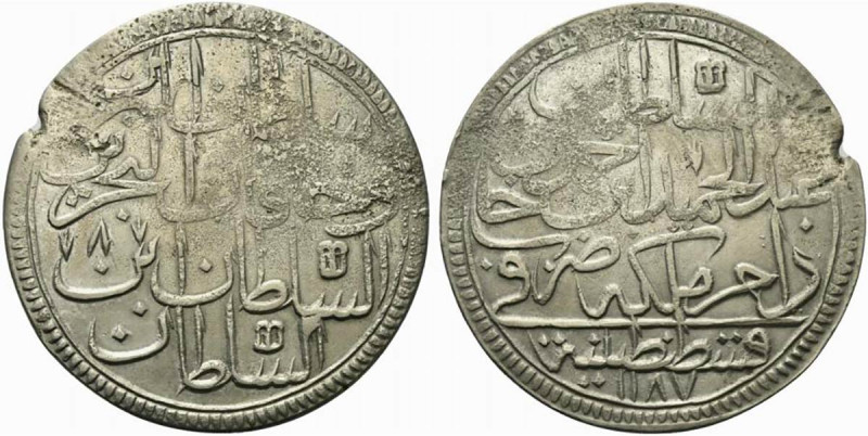 TURCHIA. Impero Ottomano, Abdul Hamid I (AH 1187-1203 / AD 1774-1789). 2 Kurush ...