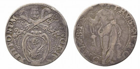 ANCONA. Gregorio XIII (1572-1585). Testone con San Pietro. Ag (8,36 g). Munt. 221; Berm.1215. MB