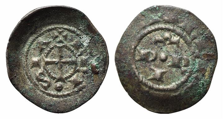 BRESCIA. Monetazione comunale a nome di Federico I (1186-1254). Denaro scodellat...