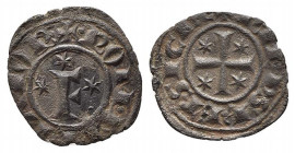 BRINDISI. Federico II (1197-1250). Denaro Mi (g. 0,93). Lettera F tra tre stelle R/ Croce con stelle nei quarti. Spahr 150. BB+
