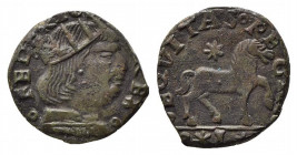 NAPOLI. Ferdinando I d'Aragona (1458-1494). Cavallo Cu (1,71 g). MIR 84/17. SPL