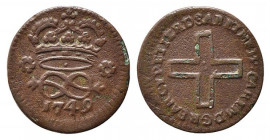 SAVOIA. Carlo Emanuele III (1730-1773). 2 denari 1749. MIR 940/o. BB