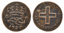 SAVOIA. Vittorio Amedeo III (1773-1796). 2 denari 1796. MIR 998/v. BB