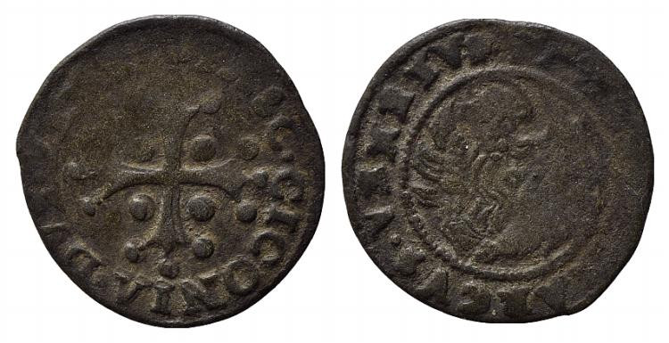 VENEZIA. Pasqule Cicogna (1585-1595). Sesino Mi (1,43 g). Mont. 873-896. MB-BB