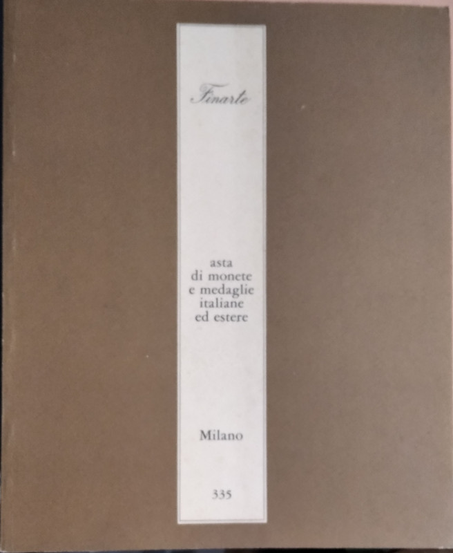 FINARTE – Milano, Asta 335 del 30 aprile 1980. Monete e medaglie di zecche itali...