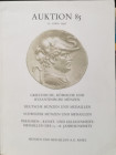 MUNZEN UND MEDAILLEN AG – Auktion 85. Basel, 6 april 1997. Griechische romische und byzantinische munzen. Deutsche munzen und medaillen. Schweizer mun...