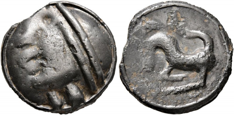 CELTIC, Central Gaul. Sequani. Circa 100-50 BC. Cast unit (Potin, 19 mm, 5.10 g,...