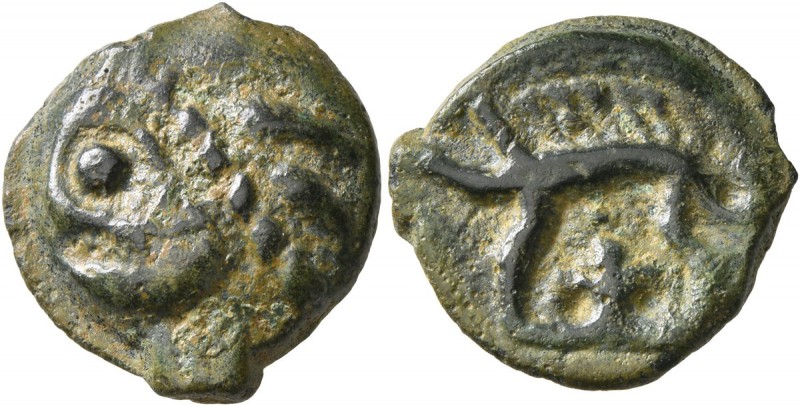 CELTIC, Northeast Gaul. Leuci. Circa 100-50 BC. Cast unit (Potin, 17 mm, 4.11 g,...