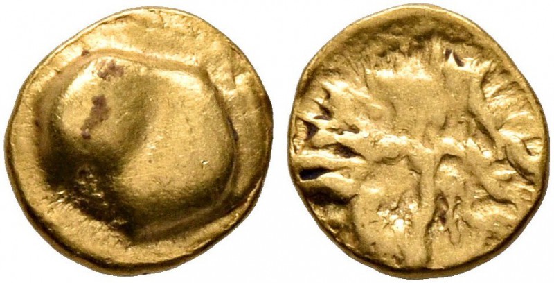 CELTIC, Central Europe. Boii. 1st century BC. 1/24 Stater (Gold, 5 mm, 0.32 g), ...