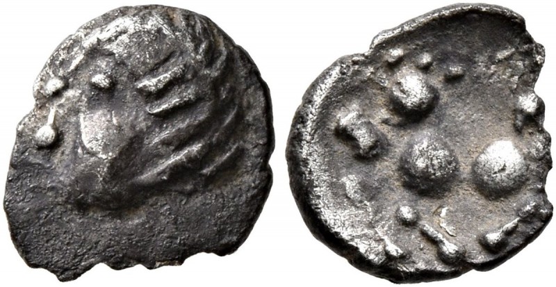 CELTIC, Central Europe. Boii. 1st century BC. Obol (Silver, 9 mm, 0.44 g, 10 h),...