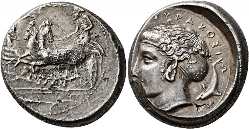 SICILY. Syracuse. Dionysios I , 405-367 BC. Tetradrachm (Silver, 24 mm, 17.14 g,...