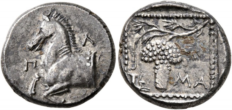 THRACE. Maroneia. Circa 377-365 BC. Tetrobol (Silver, 14 mm, 2.84 g, 5 h), Pl......