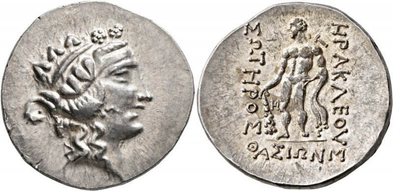 ISLANDS OFF THRACE, Thasos. Circa 148-90/80 BC. Tetradrachm (Silver, 32 mm, 15.9...