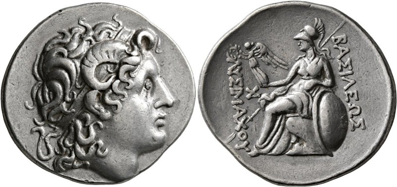 KINGS OF THRACE. Lysimachos, 305-281 BC. Tetradrachm (Silver, 32 mm, 16.98 g, 12...