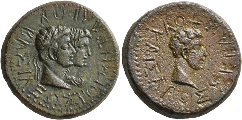 KINGS OF THRACE. Rhoemetalkes I and Pythodoris, circa 11 BC-AD 12. Assarion (Bro...