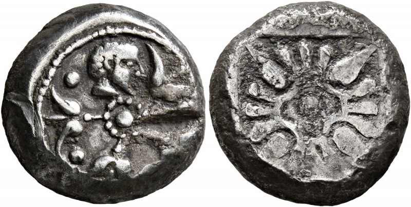 THRACO-MACEDONIAN REGION. Uncertain. Circa 500-480 BC. Stater (Silver, 17 mm, 8....