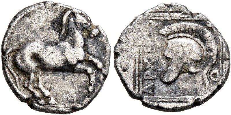 KINGS OF MACEDON. Archelaos, 413-400/399 BC. Tetrobol (Silver, 14 mm, 1.73 g, 10...