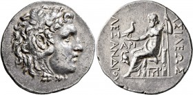 KINGS OF MACEDON. Alexander III ‘the Great’, 336-323 BC. Tetradrachm (Silver, 31 mm, 16.53 g, 1 h), Mesembria, Ari..., magistrate, circa 110-90 BC. He...