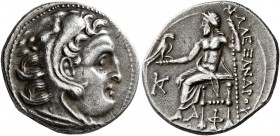 KINGS OF MACEDON. Alexander III ‘the Great’, 336-323 BC. Drachm (Silver, 20 mm, 4.10 g, 12 h), Kolophon, struck by Antigonos Monophthalmos, circa 310-...