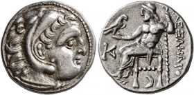 KINGS OF MACEDON. Alexander III ‘the Great’, 336-323 BC. Drachm (Silver, 17 mm, 4.27 g, 12 h), Kolophon, struck by Antigonos Monophthalmos, circa 310-...