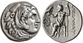 KINGS OF MACEDON. Alexander III ‘the Great’, 336-323 BC. Drachm (Silver, 18 mm, 4.20 g, 11 h), Magnesia ad Maeandrum, struck by Antigonos I Monophthal...