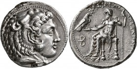 KINGS OF MACEDON. Alexander III ‘the Great’, 336-323 BC. Tetradrachm (Silver, 25 mm, 17.30 g, 1 h), Side, circa 325-320. Head of Herakles to right, we...