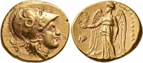 KINGS OF MACEDON. Alexander III ‘the Great’, 336-323 BC. Stater (Gold, 19 mm, 8.57 g, 7 h), Ekbatana, struck under Seleukos I, circa 311-295. Head of ...