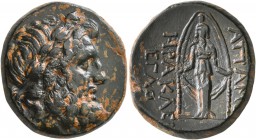 PHRYGIA. Apameia. 2nd-1st century BC. AE (Bronze, 20 mm, 8.12 g, 12 h), Heraklei..., eglogistes. Laureate head of Zeus to right. Rev. ΑΠΑΜE - ΗΡΑΚΛΕ /...