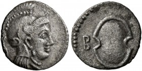 CILICIA. Tarsos. Balakros , satrap of Cilicia, 333-323 BC. Obol (Silver, 10 mm, 0.40 g, 12 h). Head of Athena to right, wearing crested Attic helmet. ...