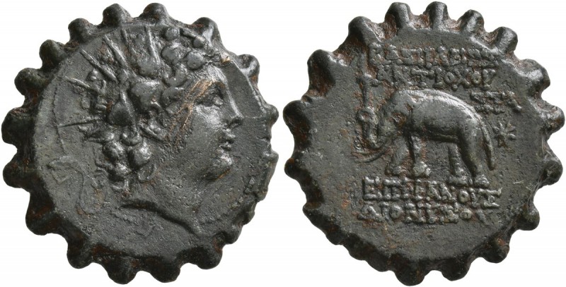 SELEUKID KINGS OF SYRIA. Antiochos VI Dionysos, 144-142 BC. AE (Bronze, 22 mm, 7...