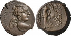 SELEUKID KINGS OF SYRIA. Antiochos IX Eusebes Philopator (Kyzikenos), 114/3-95 BC. AE (Bronze, 18 mm, 5.81 g, 12 h), uncertain mint, probably in Phoen...