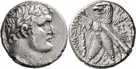 PHOENICIA. Tyre. 126/5 BC-AD 65/6. Shekel (Silver, 24 mm, 13.98 g, 1 h), CY 131 = 5/6 AD. Laureate bust of Herakles-Melqart to right, with lion skin d...