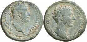 BITHYNIA. Nicomedia . Antoninus Pius, with Marcus Aurelius as Caesar, 138-161. Diassarion (Bronze, 24 mm, 9.79 g, 7 h). AYT KAIC ANTΩNINOC Laureate he...