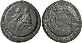 LYDIA. Sardis. Germanicus, with Drusus , Caesar, 15 BC-AD 19. Diassarion (Bronze, 27 mm, 14.18 g, 12 h), originally struck in circa 23-26, restruck by...