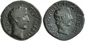 PHRYGIA. Hierapolis. Germanicus , died 19. AE (Bronze, 14 mm, 2.29 g, 12 h), struck under Tiberius, 14-37. ΓΕPMANIKOC Laureate head of Germanicus to r...