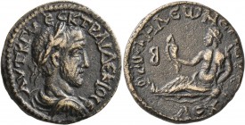PHRYGIA. Philomelium. Trajan Decius , 249-251. Diassarion (Orichalcum, 24 mm, 8.22 g, 12 h), Eutychos, magistrate for the second time. ΑΥΤ Κ Γ ΜЄϹ Κ Τ...