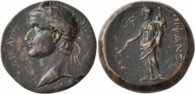 CILICIA. Epiphanea. Tiberius , 14-37. Assarion (Copper, 24 mm, 10.60 g, 1 h), CY 99 = 31/2 AD. TIBEPIOY KAIΣAPOY ΣEBAΣTOY Laureate head of Tiberius to...