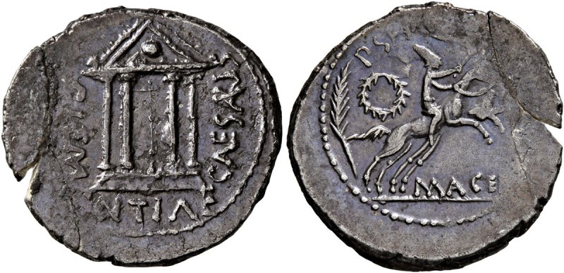 Mark Antony, 44-30 BC. Denarius (Silver, 20 mm, 3.22 g, 1 h), with P. Sepullius ...
