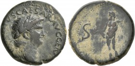 Nero, 54-68. As (Copper, 25 mm, 10.92 g, 12 h), uncertain Balkan mint, circa 64-66. [NERO CLAVD]IVS CAESAR AVG GER[M P M] Laureate head of Nero to rig...