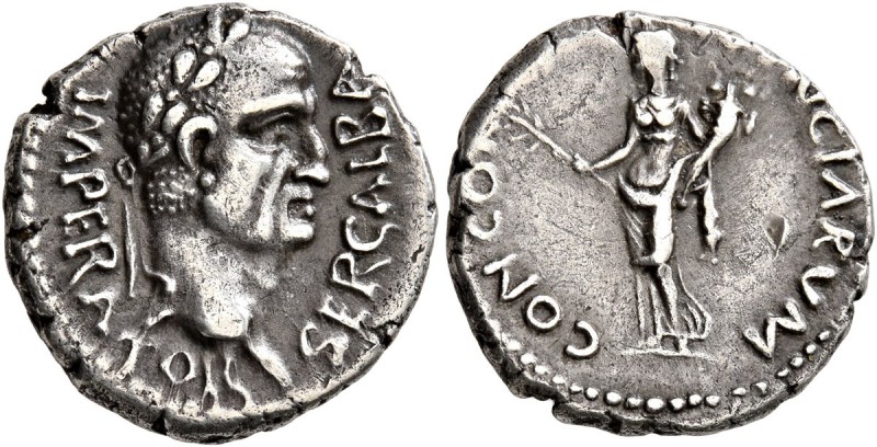 Galba, 68-69. Denarius (Silver, 17 mm, 3.52 g, 7 h), uncertain western mint (Tar...
