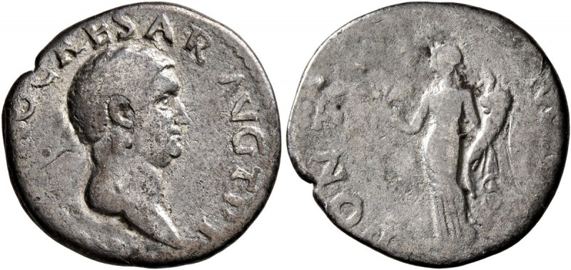 Otho, 69. Denarius (Silver, 18 mm, 3.05 g, 6 h), Rome. [IMP OTH]O CAESAR AVG TR ...