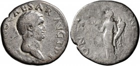 Otho, 69. Denarius (Silver, 18 mm, 3.05 g, 6 h), Rome. [IMP OTH]O CAESAR AVG TR P Bare head of Otho to right. Rev. PONT MAX Ceres standing front, head...