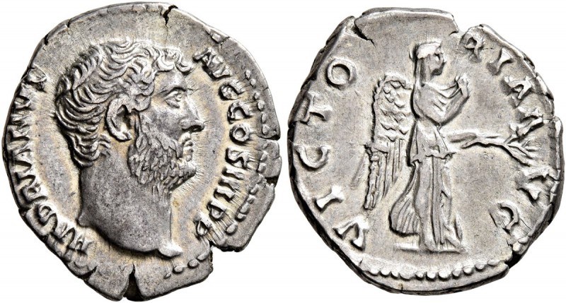 Hadrian, 117-138. Denarius (Silver, 18 mm, 3.09 g), Rome, 134-138. HADRIANVS AVG...