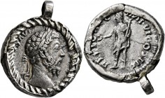 Marcus Aurelius, 161-180. Denarius (Silver, 19 mm, 4.63 g, 7 h), Rome, 173-174. [M ANTONI]NVS AVG [TR P XXVIII] Laureate head of Marcus Aurelius to ri...