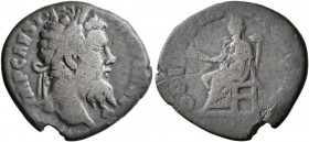 Pertinax, 193. Denarius (Silver, 18 mm, 2.51 g, 1 h), Rome. IMP CAES P HELV PERTIN AVG Laureate head of Pertinax to right. Rev. OPI DIVIN TR P COS II ...
