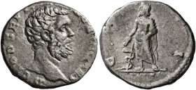 Clodius Albinus, as Caesar, 193-195. Denarius (Silver, 17 mm, 2.71 g, 12 h), Rome, 194-195. D CLOD SEPT ALBIN CAES Bare head of Clodius Albinus to rig...