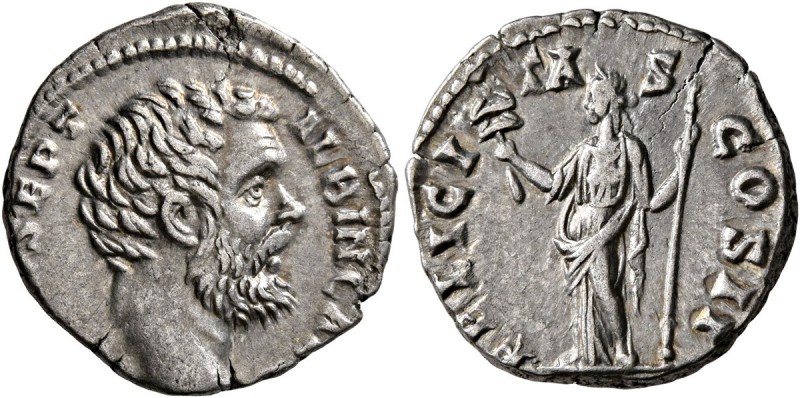 Clodius Albinus, as Caesar, 193-195. Denarius (Silver, 18 mm, 3.20 g, 11 h), Rom...