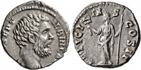 Clodius Albinus, as Caesar, 193-195. Denarius (Silver, 18 mm, 3.20 g, 11 h), Rome, 194-195. [D CL] SEPT ALBIN CAE[S] Bare head of Clodius Albinus to r...
