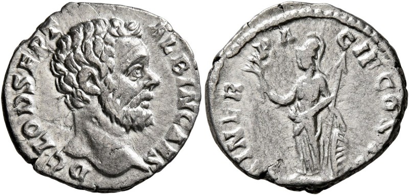 Clodius Albinus, as Caesar, 193-195. Denarius (Silver, 18 mm, 2.26 g, 7 h), Rome...