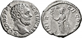 Clodius Albinus, as Caesar, 193-195. Denarius (Silver, 18 mm, 2.26 g, 7 h), Rome, 194-195. D CLOD SEPT ALBIN CAES Bare head of Clodius Albinus to righ...